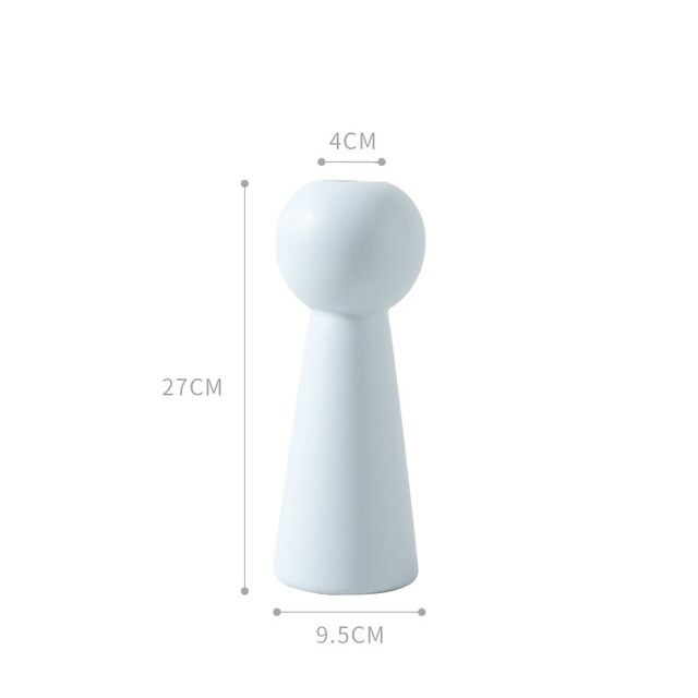 Minimalist Semi-handmade Ceramic Vase