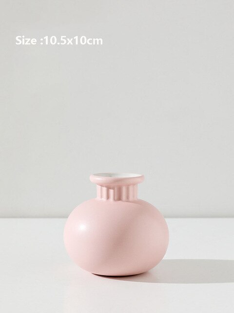 Minimalist Semi-handmade Ceramic Vase