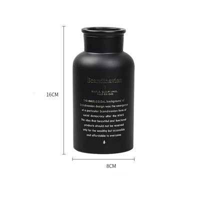 Nordic Black Glass Vases
